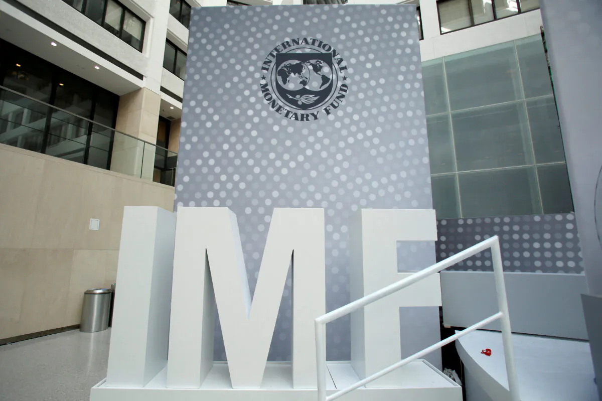 The International Monetary Fund headquarters in Washington. (Yuri Gripas/Reuters)