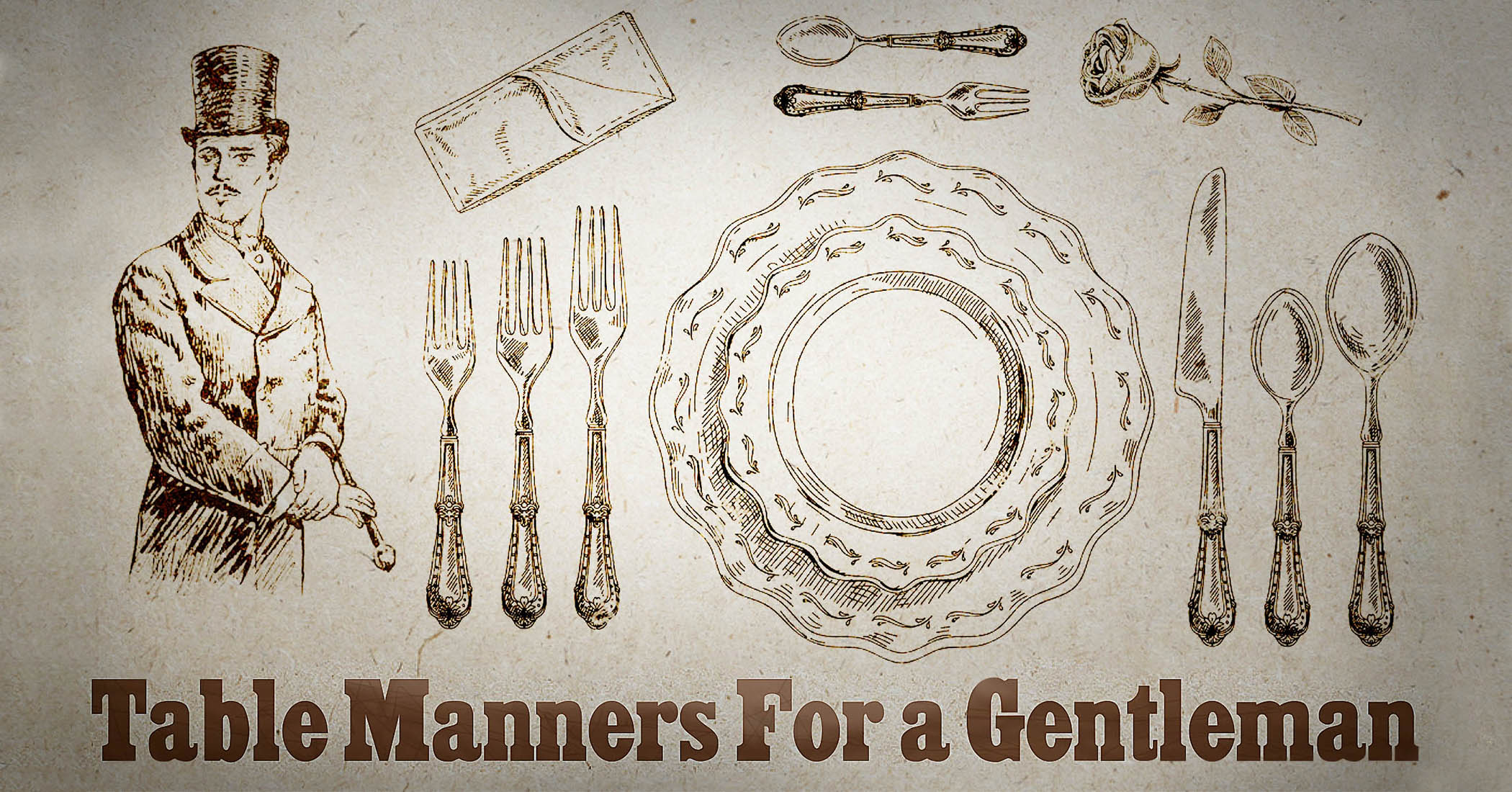 How to Have Table Manners Like a Gentleman From an 1800s Manual on ...