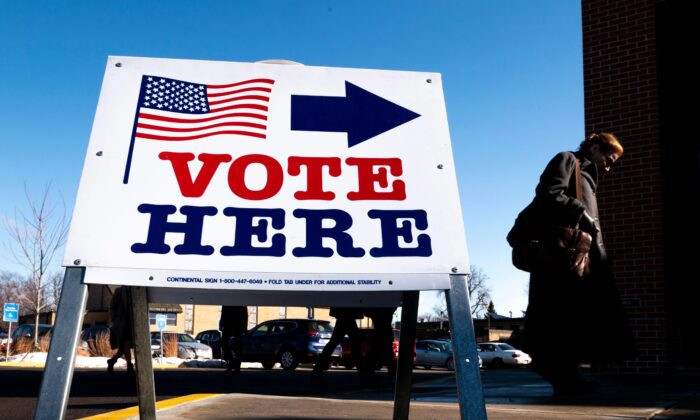 A polling place in Minneapolis, Minn., on March 3, 2020. (Stephen Maturen/Getty Images)