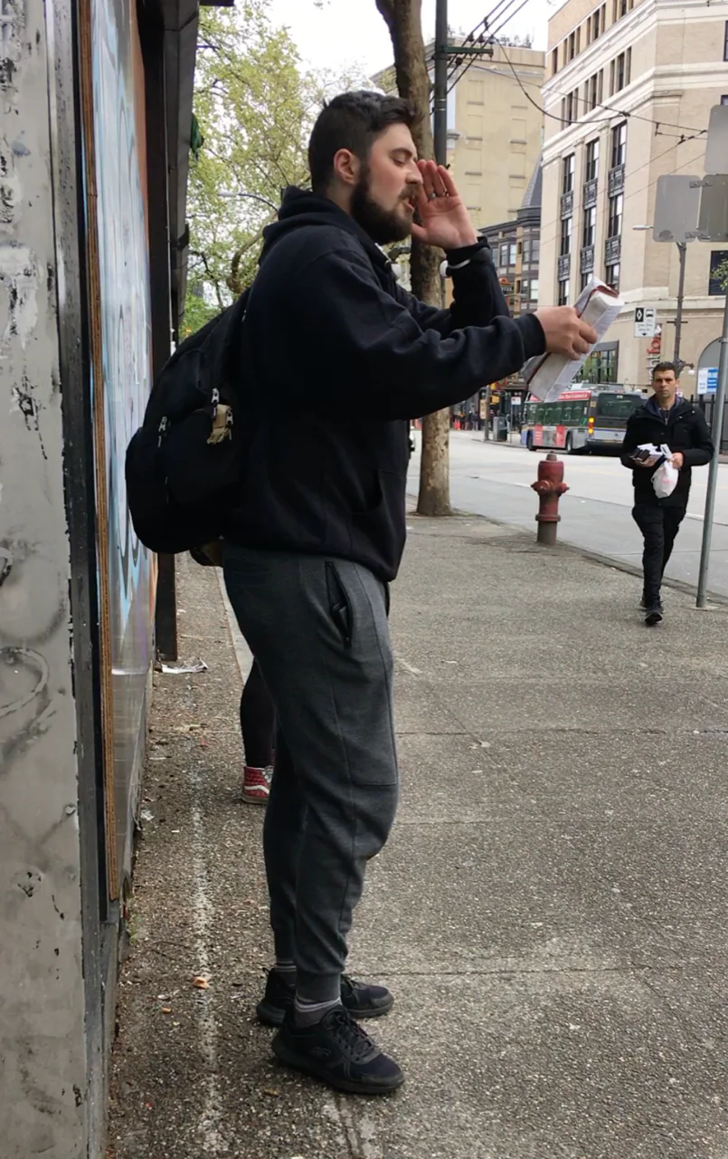 Street Preacher Steven Brown shares his religious message on the streets of Vancouver. (Courtesy of Steven Brown)