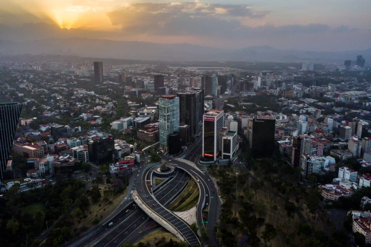 An aerial view of Mexico City, Mexico, on March 31, 2020. (Hector Vivas/Getty Images)