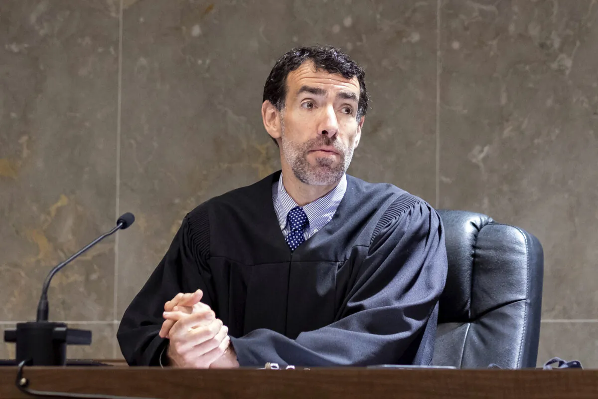 Fulton County Superior Court Judge Robert McBurney in Atlanta, Ga., on May 2, 2022. (Ben Gray/AP Photo)