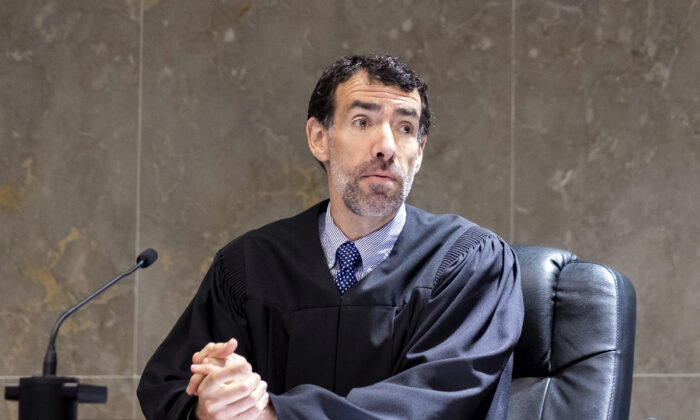 Fulton County Superior Court Judge Robert McBurney in Atlanta on May 2, 2022. (Ben Gray/AP Photo)