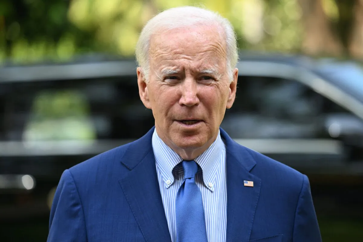 U.S. President Joe Biden speaks to reporters in Bali, Indonesia on Nov. 16, 2022. (Saul Loeb/AFP via Getty Images)