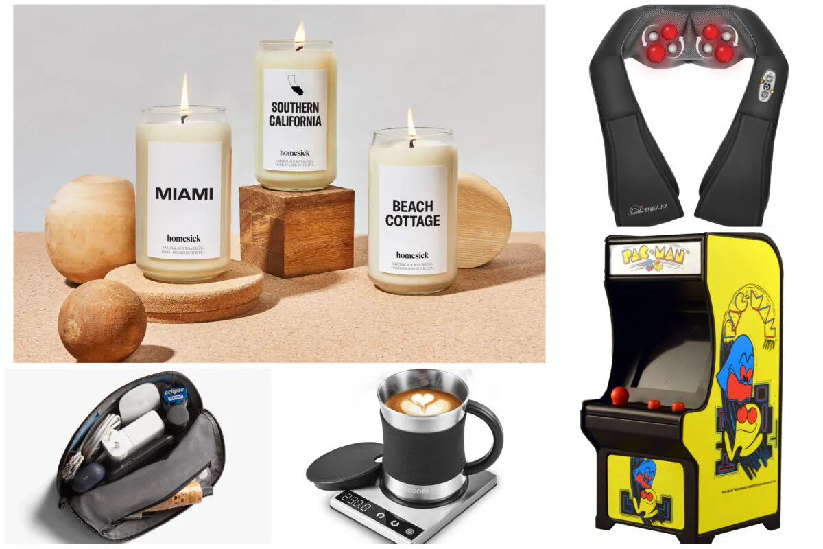 (Courtesy of Bellroy, Retroactives, Cosori, Snailax, Homesick Candles)