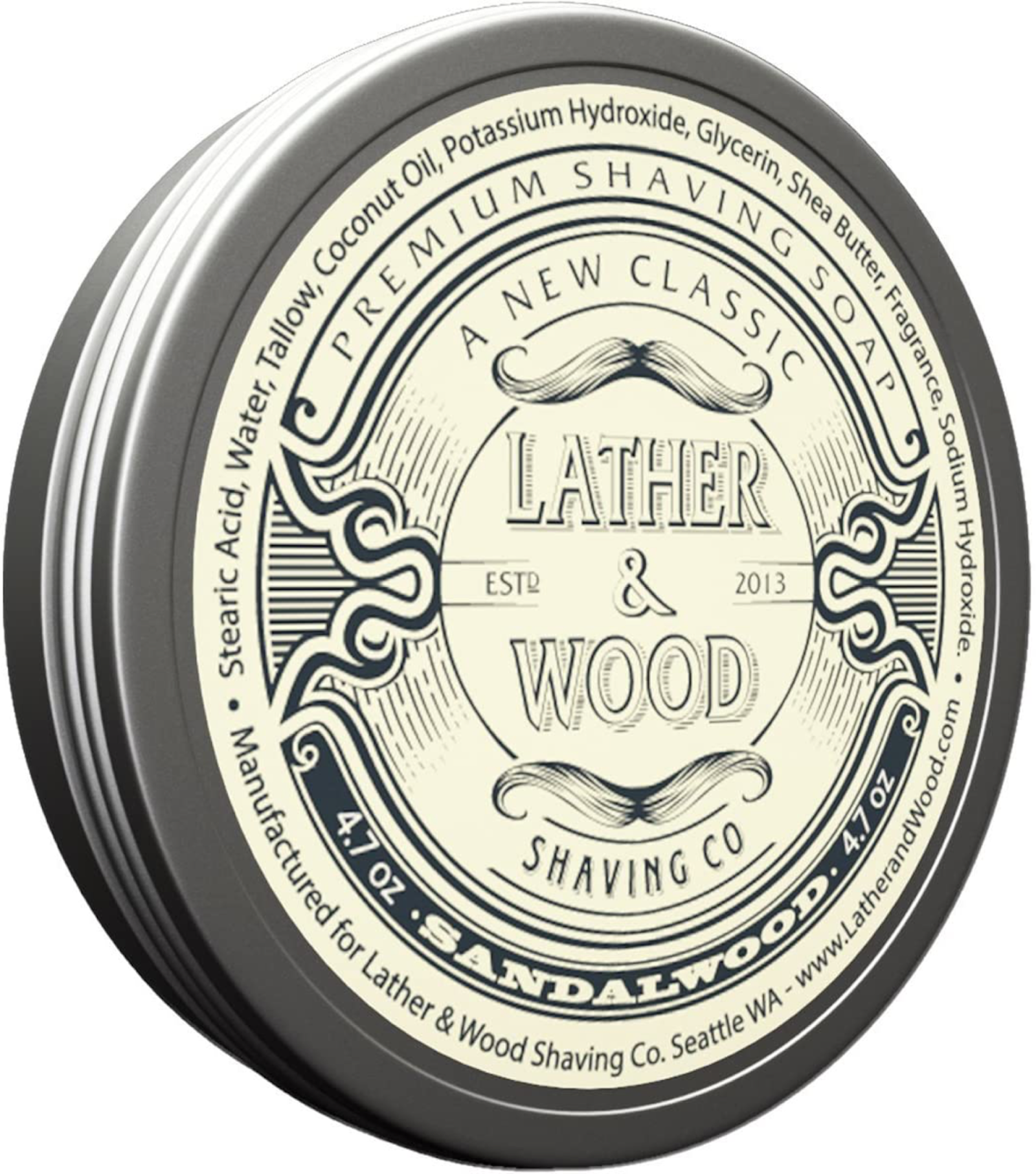 Lather & Wood Luxury Shaving Soap