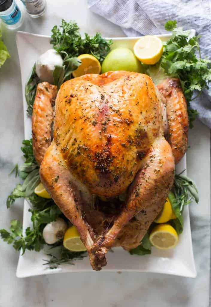Not only is this roasted turkey recipe fool-proof and easy to make, it will exceed expectations as the centerpiece of your Thanksgiving feast! (Courtesy of Lauren Allen)
