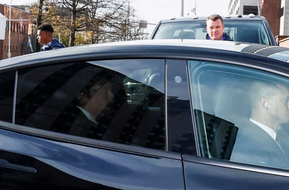 Elon Musk, Chief Executive Officer of SpaceX, Tesla, and Twitter, arrives for a trial about his Tesla pay package at the Delaware Court of Chancery in Wilmington, Del., on Nov. 16, 2022. (Evelyn Hockstein/Reuters)
