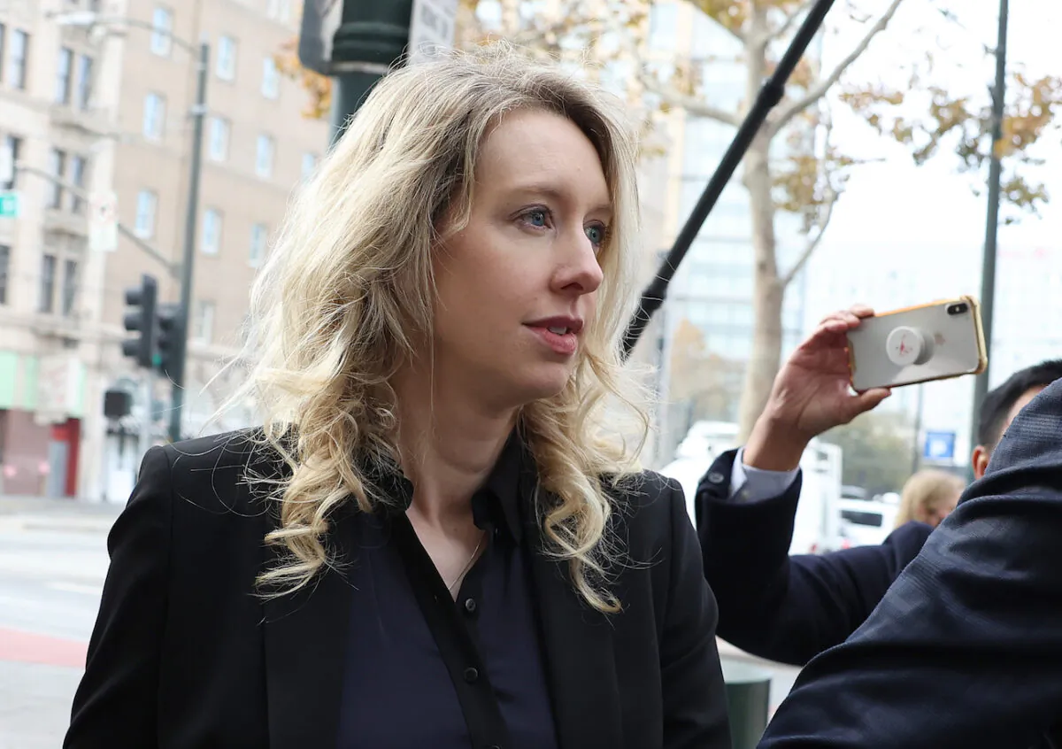 Former Theranos CEO Elizabeth Holmes in San Jose, Calif., on Nov. 18, 2022. (Justin Sullivan/Getty Images)