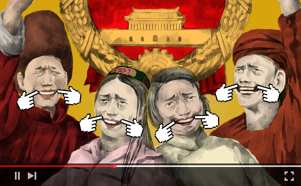 The ASPI report examined 1,741 videos on 18 increasingly popular YouTube accounts of influencers from regions of Xinjiang, Tibet, and Inner Mongolia. (ASPI)
