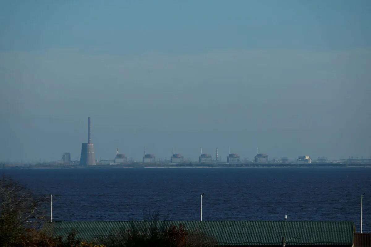 Zaporizhzhia Nuclear Power Plant in Dnipropetrovsk region, Ukraine, on Nov. 7, 2022. (Valentyn Ogirenko/Reuters)