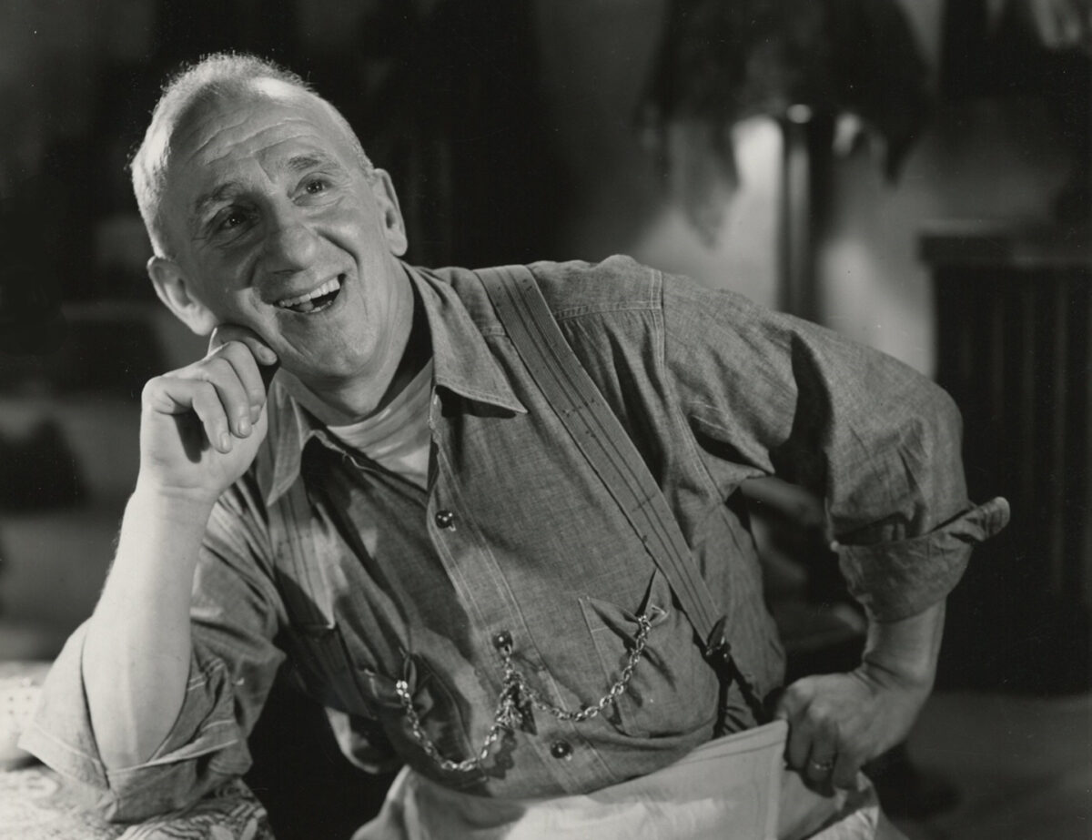 Cropped image of Jimmy Durante in the 1947 film "It Happened in Brooklyn." (MGM)