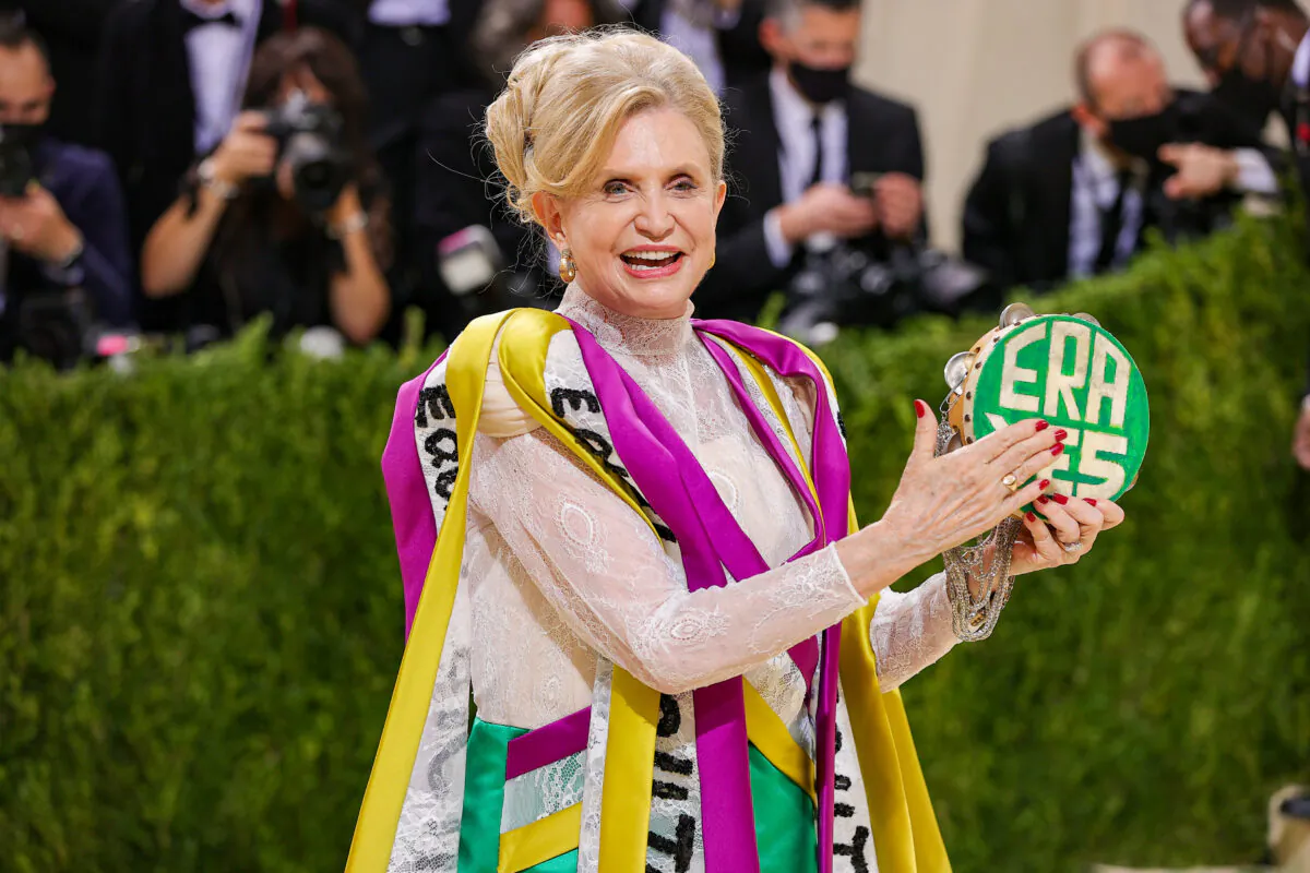 Rep. Carolyn Maloney (D-N.Y.) attends the 2021 Met Gala at the Metropolitan Museum of Art in New York on Sept. 13, 2021. (Theo Wargo/Getty Images)