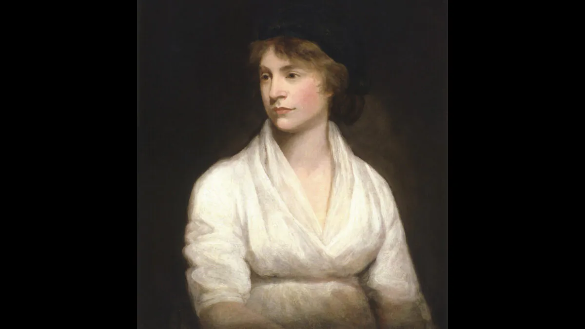 “Mary Wollstonecraft” by John Opie (1761–1807), c. 1797. (National Portrait Gallery, Public Domain)
