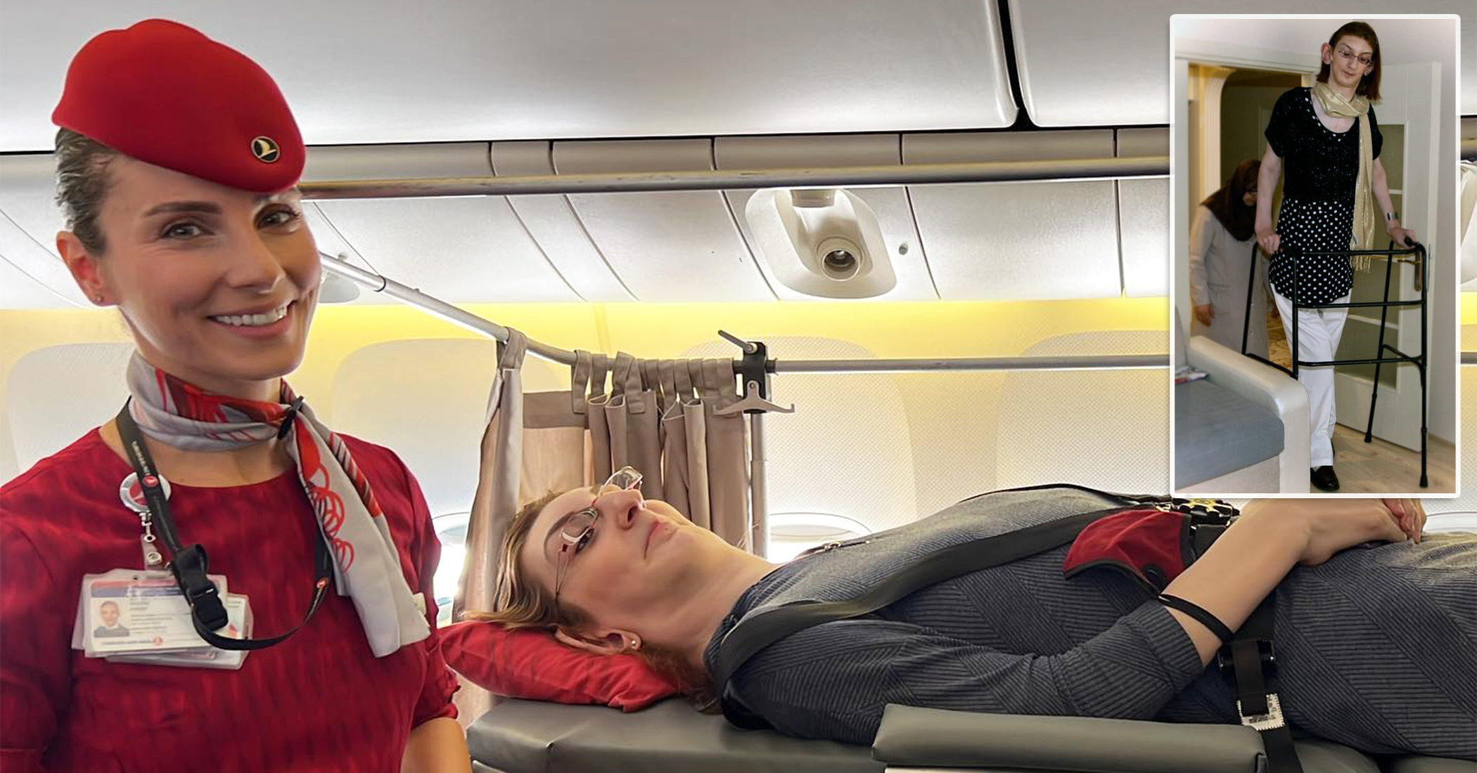 World's Tallest Woman Enjoys Her First-Ever Flight After Crew Removes 6 Seats From the Plane - Vimarsana News