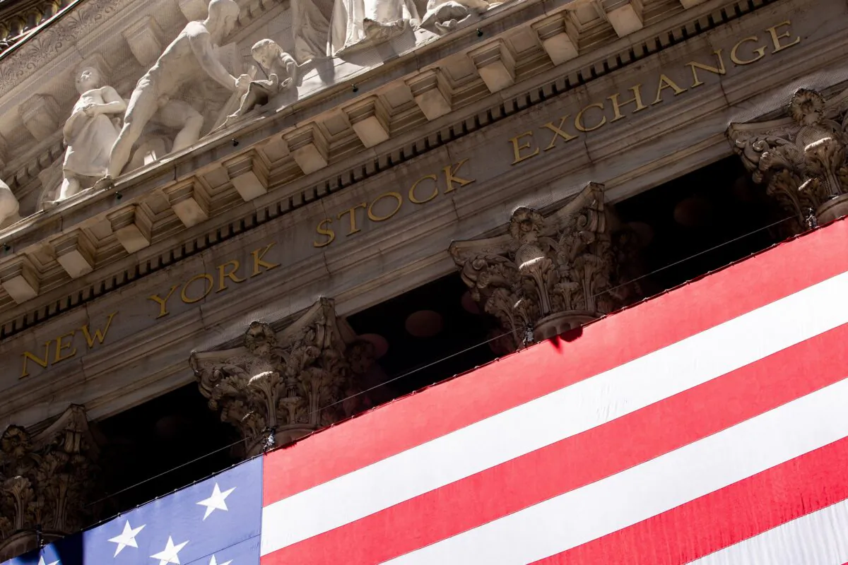 The New York Stock Exchange in New York on June 29, 2022. (Julia Nikhinson/AP Photo)