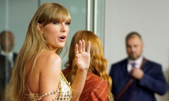 Singer Taylor Swift arrives to speak at the Toronto International Film Festival (TIFF) in Toronto on Sept. 9, 2022. (Mark Blinch/Reuters)