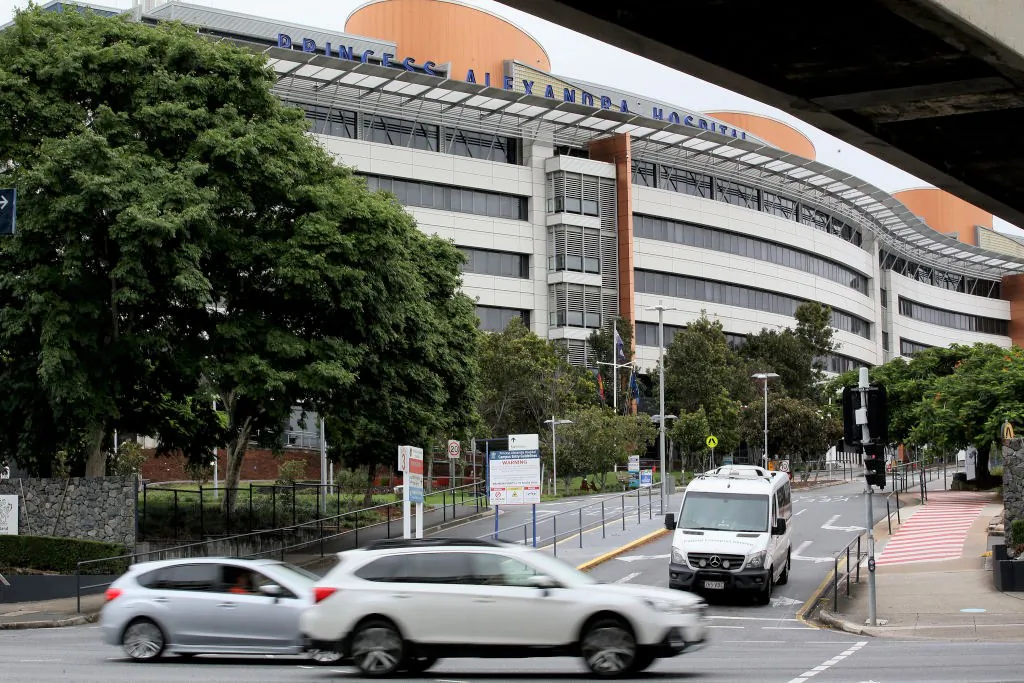 A general view of the Princess Alexandra Hospital in Brisbane, Australia on March 15, 2021. (Jono Searle/Getty Images)