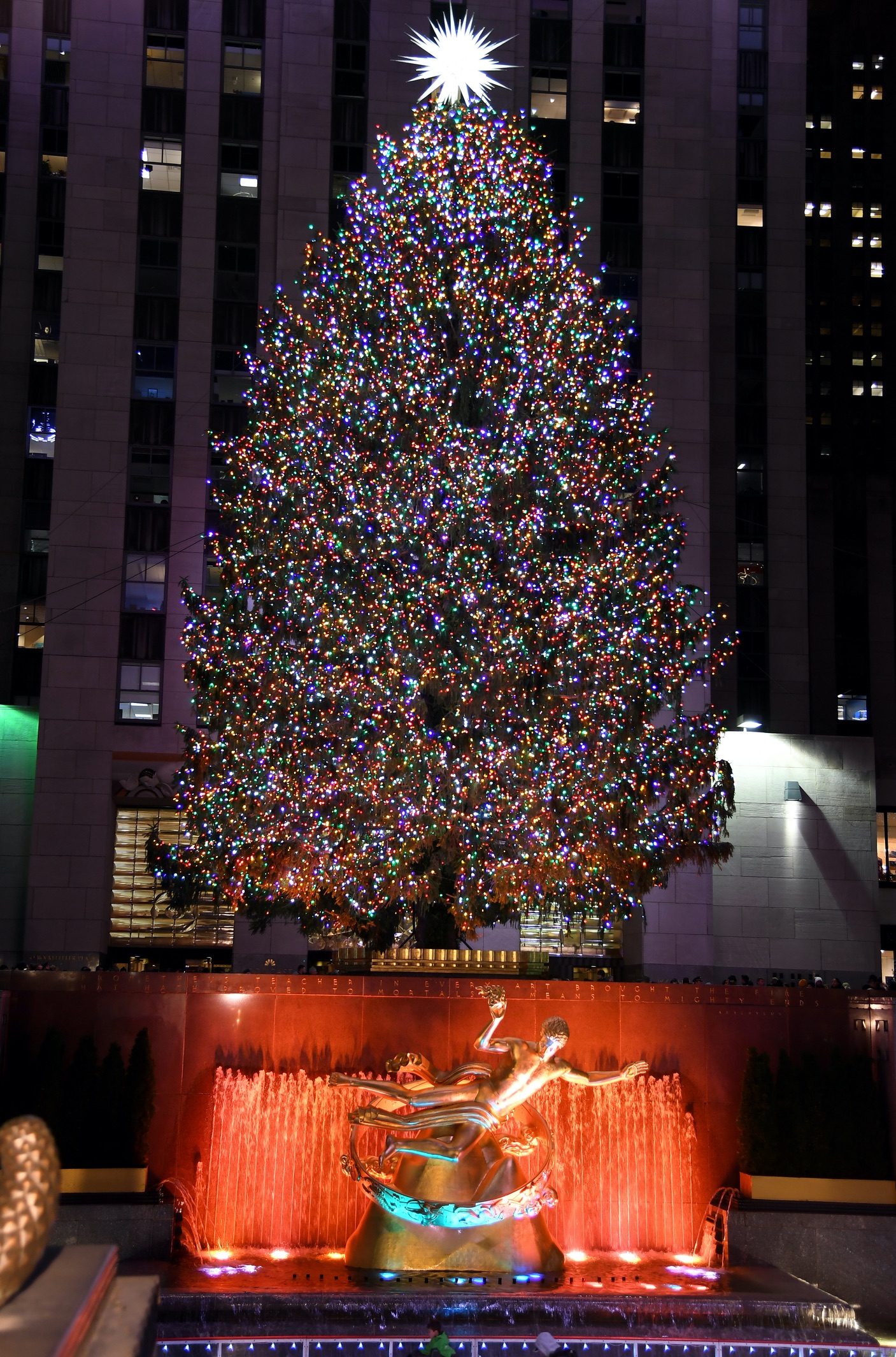 Rockefeller Center Christmas tree.