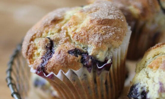 Blueberry Einkorn Muffins