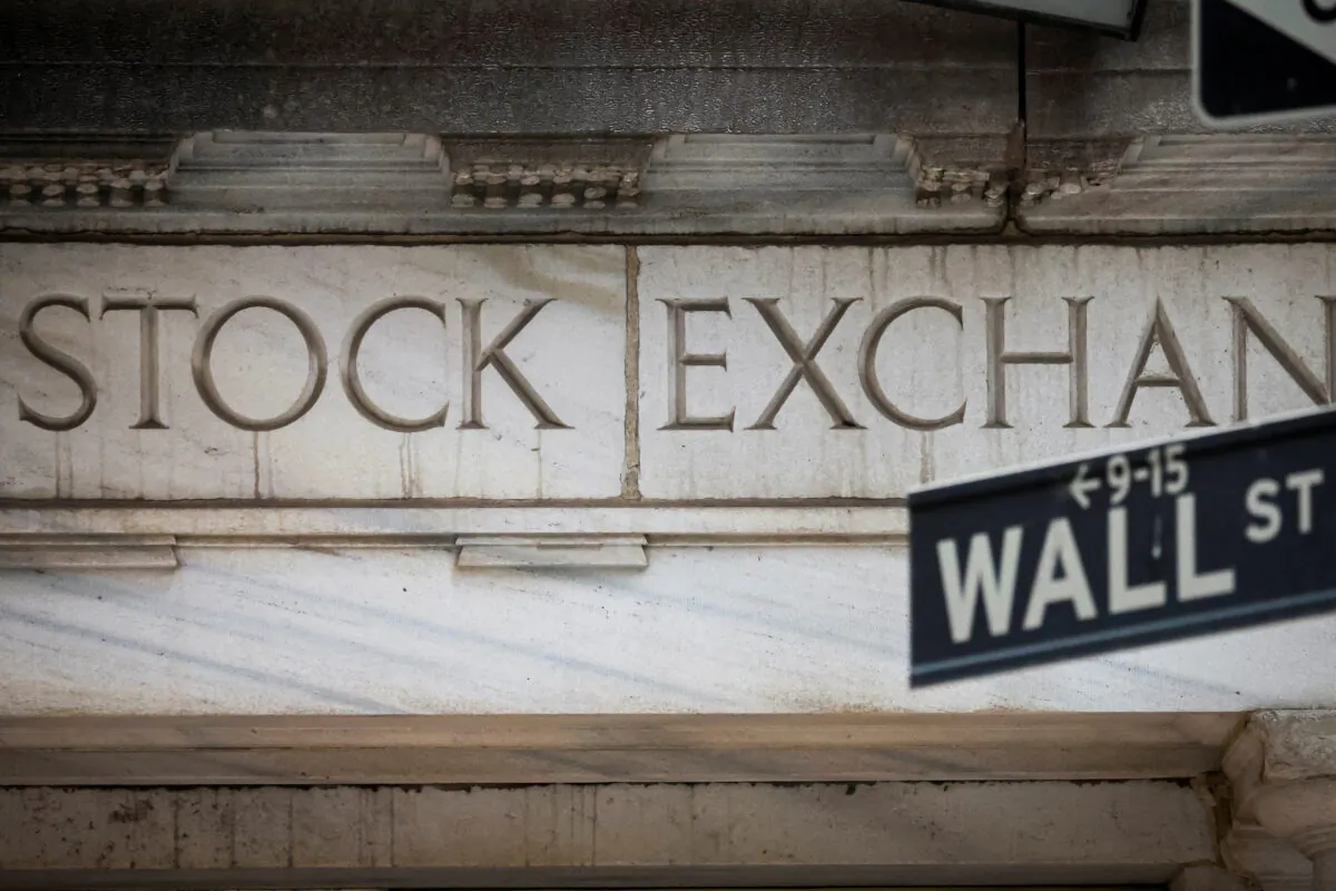 The Wall Street entrance to the New York Stock Exchange (NYSE) is seen in New York on Nov. 15, 2022. (Brendan McDermid/Reuters)