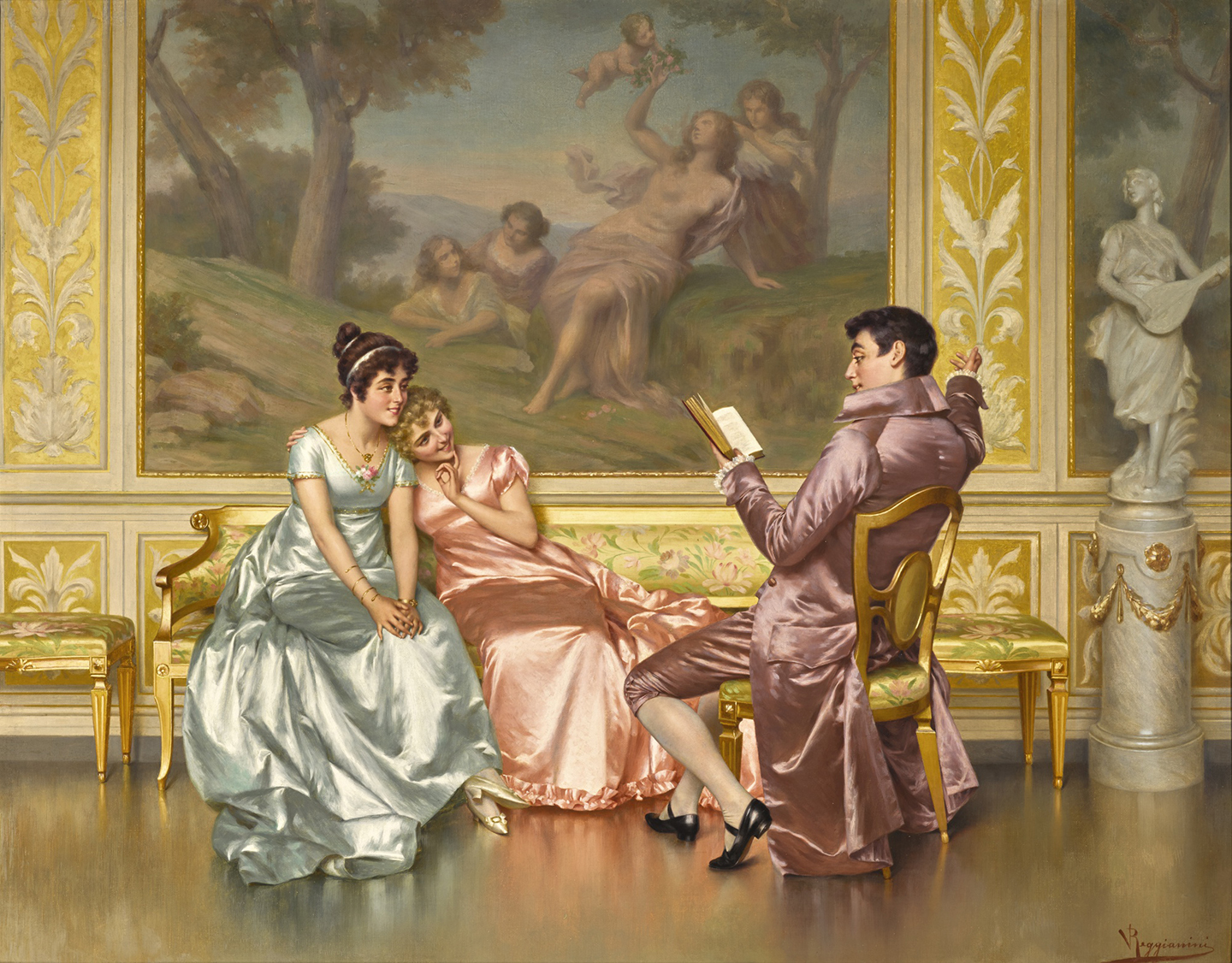 "The Poetry Reading," before 1938, by Vittorio Reggianini