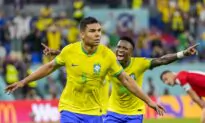 Brazilian Soccer Fans Gather in Rio to Watch Brazil Play Cameroon