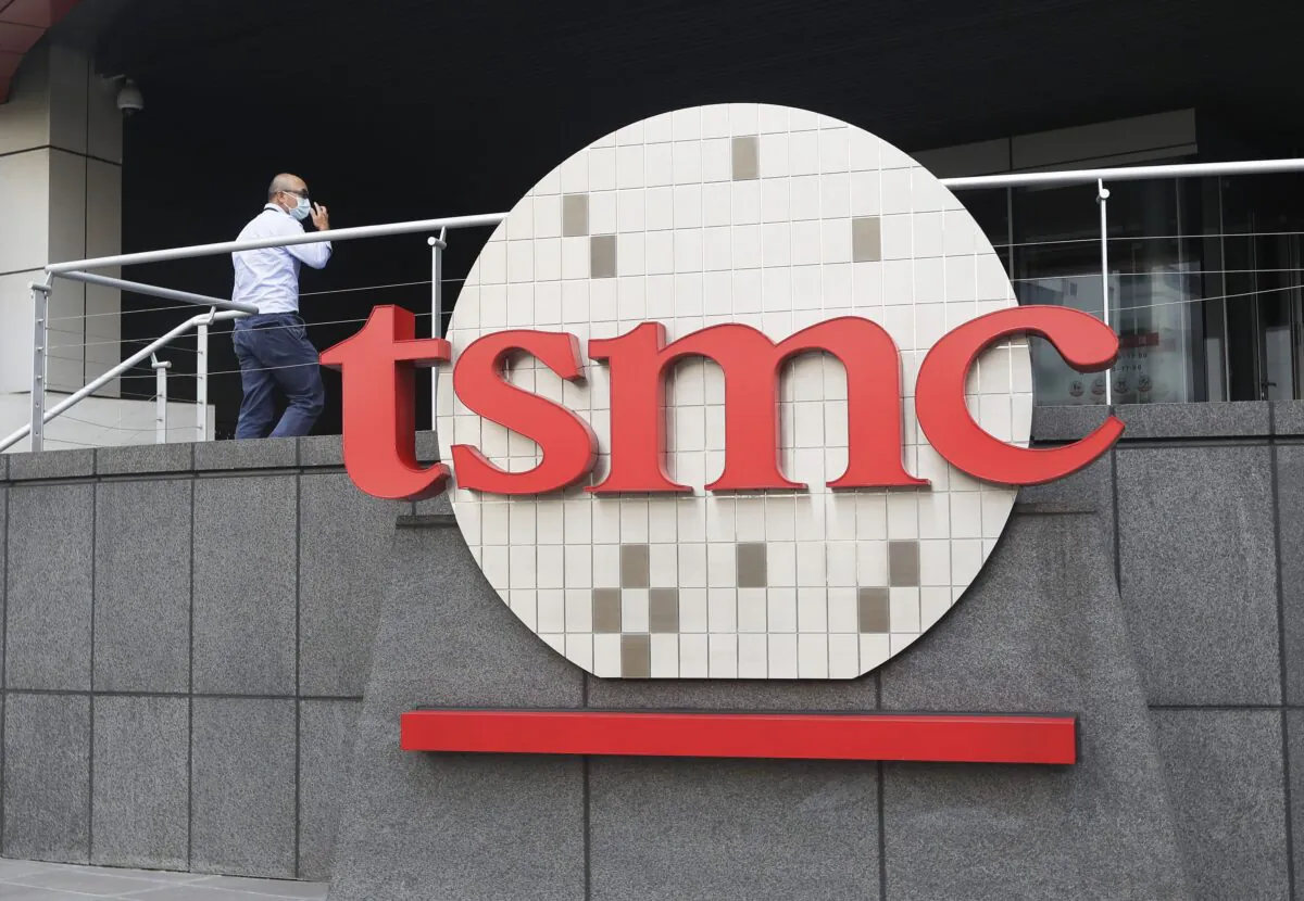 The Taiwan Semiconductor Manufacturing Co. (TSMC) headquarters in Hsinchu, Taiwan, on Oct. 20, 2021. (AP Photo/Chiang Ying-ying, File)