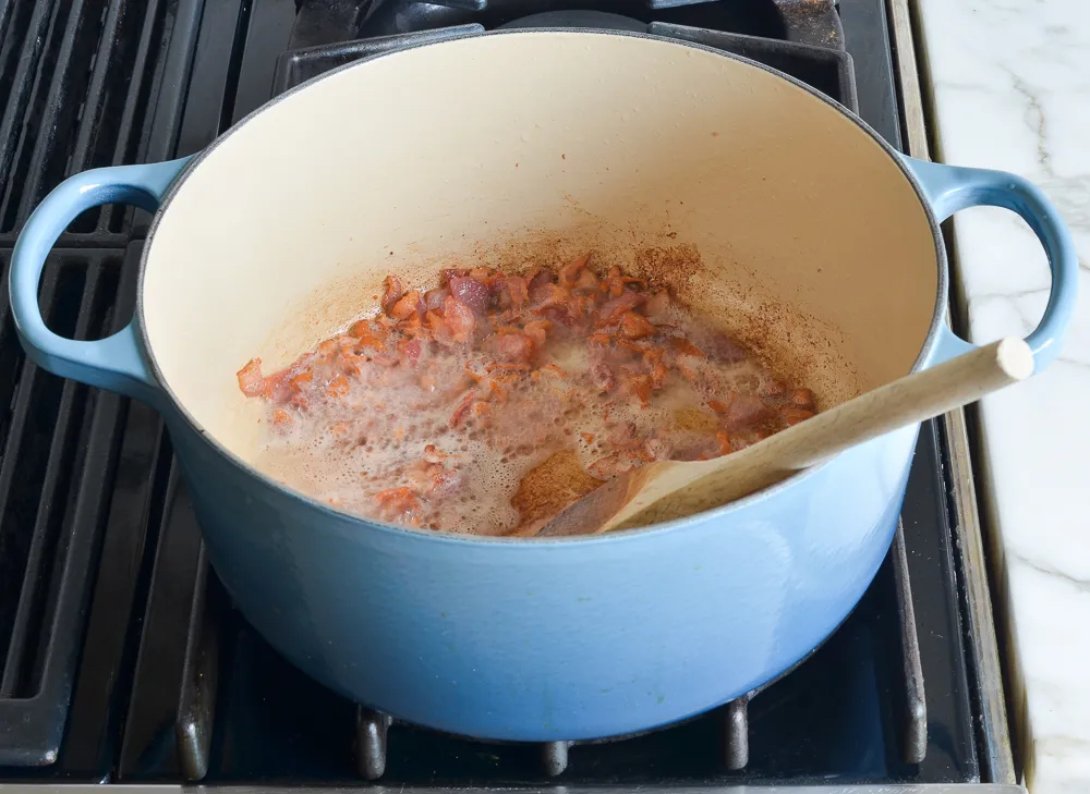 making Lentil Soup