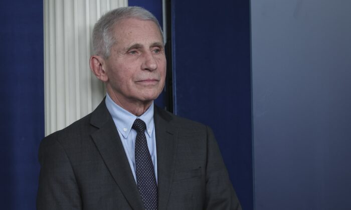 Dr. Anthony Fauci in Washington on Nov. 22, 2022. (Win McNamee/Getty Images)
