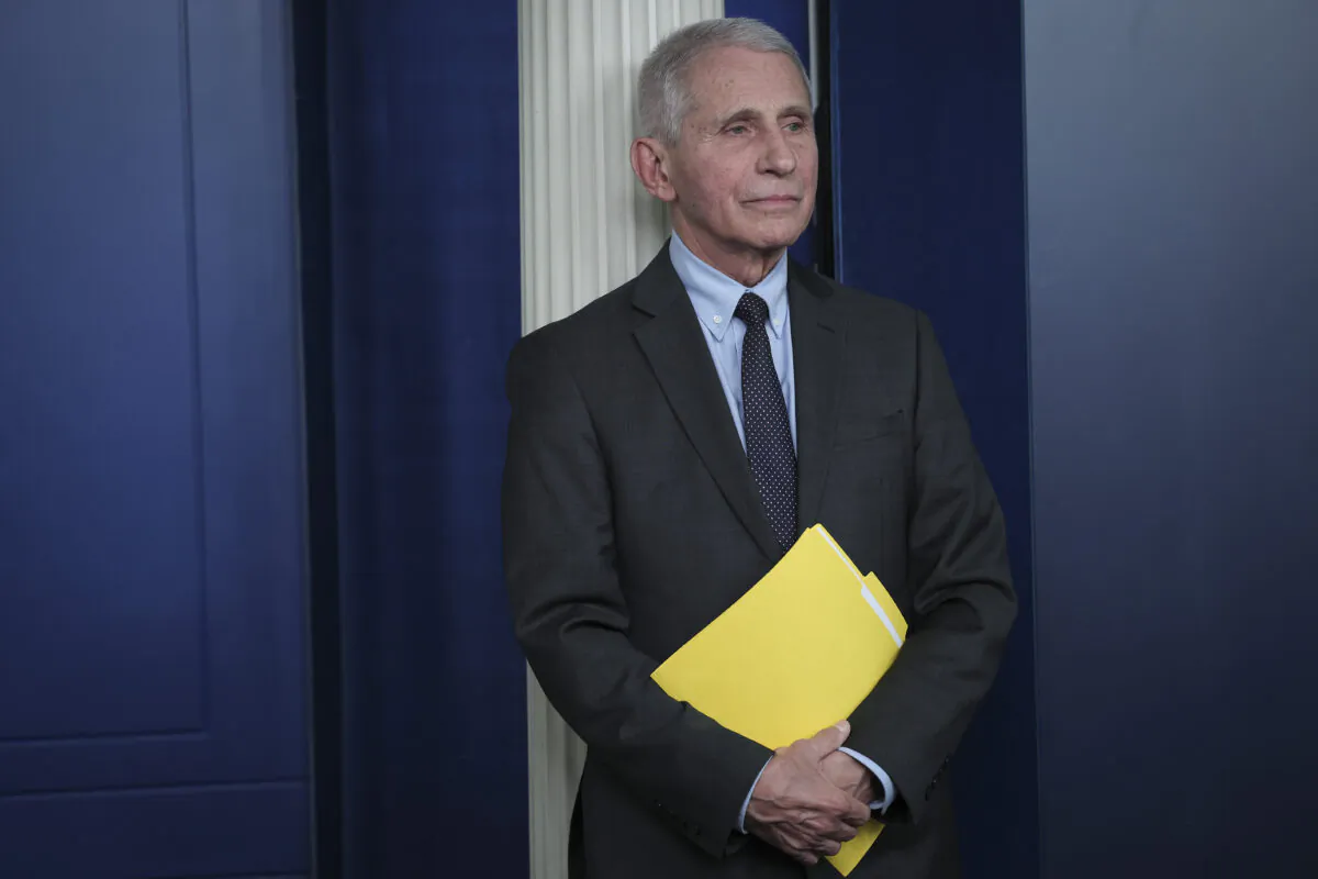 Dr. Anthony Fauci in Washington on Nov. 22, 2022. (Win McNamee/Getty Images)