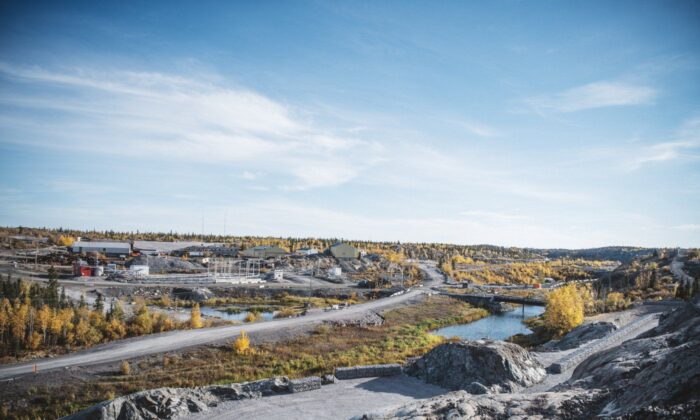 The Giant Mine site is shown during a site surface tour of the Giant Mine Remediation Project near Yellowknife on Sept. 21, 2022. (The Canadian Press/Angela Gzowski)
