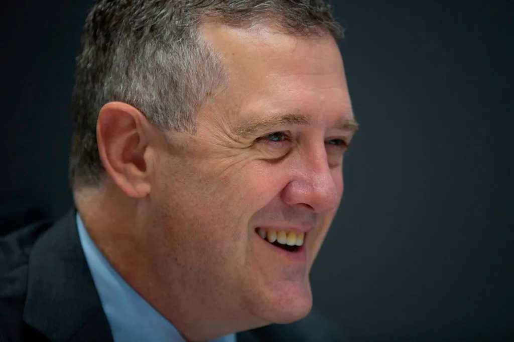 President and CEO of the Federal Reserve Bank of St. Louis James Bullard speaks during an interview with AFP in Washington on August 6, 2019. (Alastair Pike/AFP via Getty Images)