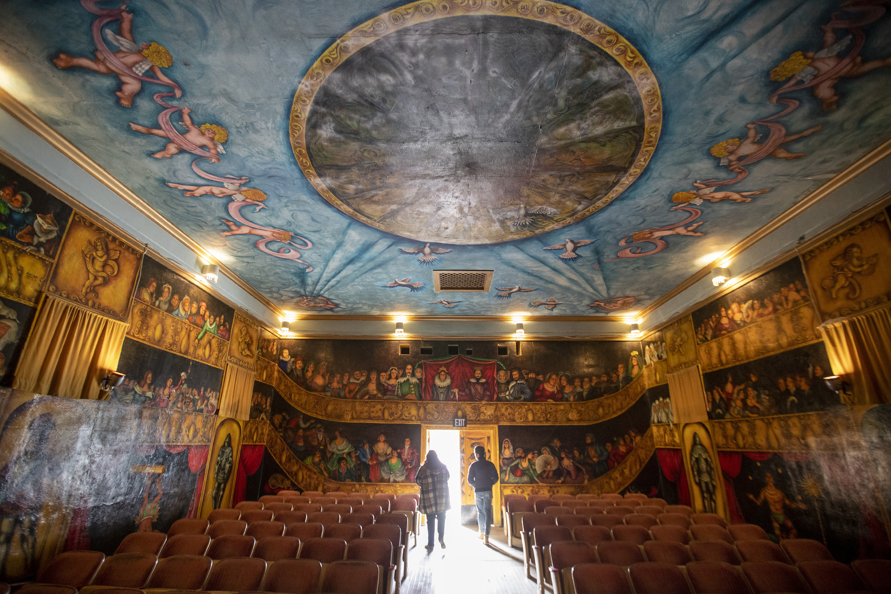 The interior of the Amargosa Opera House in Death Valley Junction, California