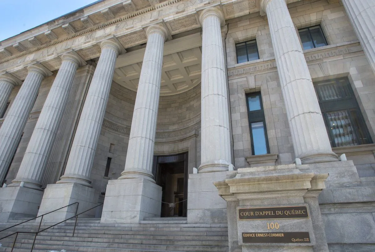 The Court of Appeal of Quebec is seen in Montreal, Mar. 27, 2019. (The Canadian Press/Ryan Remiorz)

