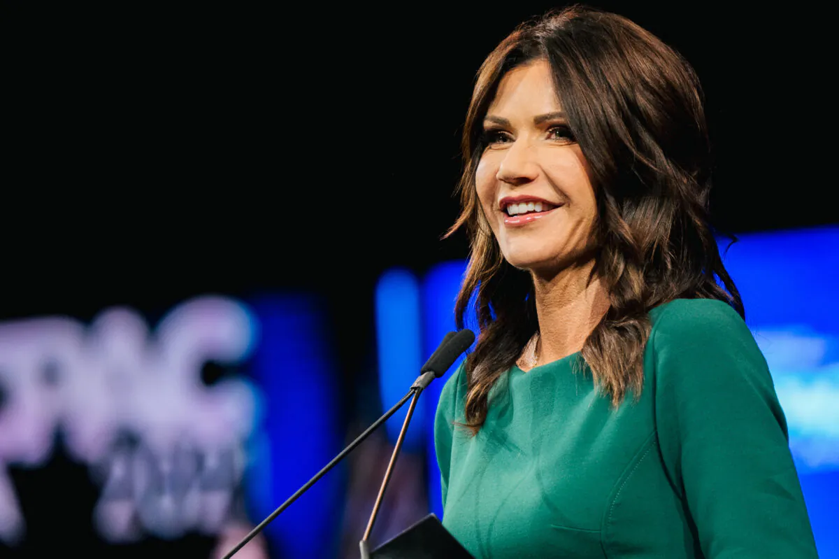 South Dakota Gov. Kristi Noem speaks during the CPAC in Dallas, Texas on July 11, 2021. (Brandon Bell/Getty Images)