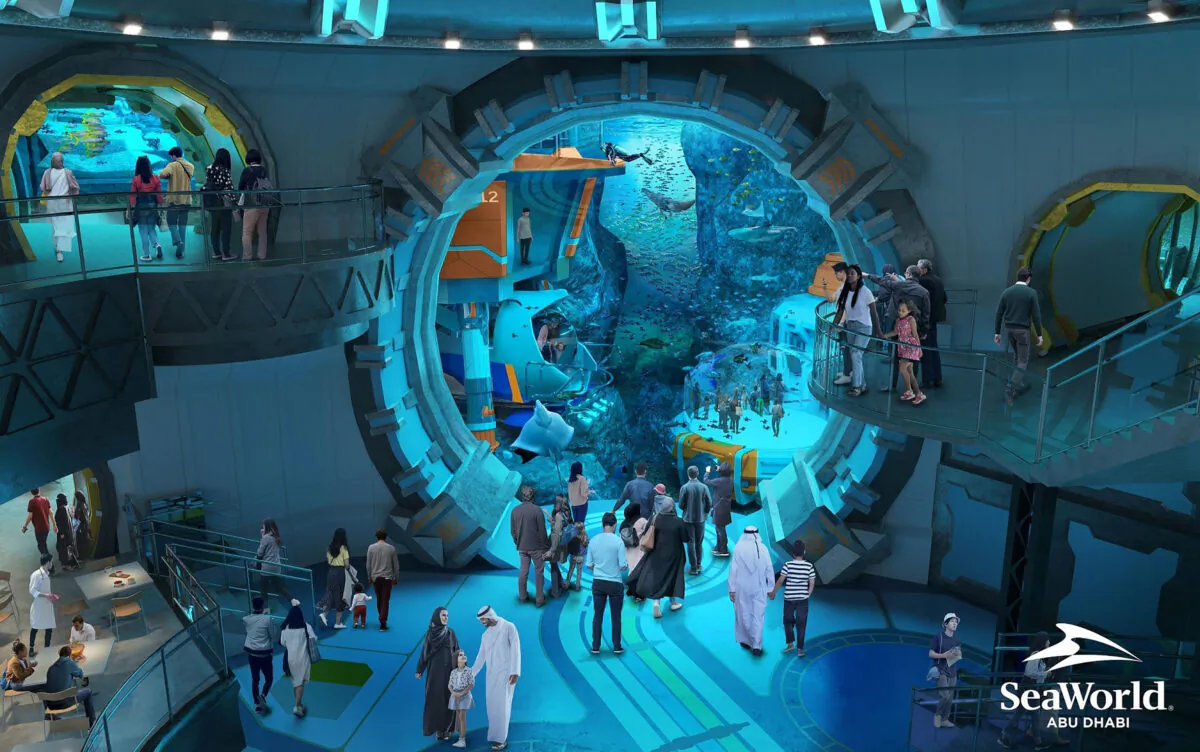 SeaWorld Abu Dhabi Aquarium Observation Deck. (SeaWorld Parks & Entertainment, Miral/TNS)
