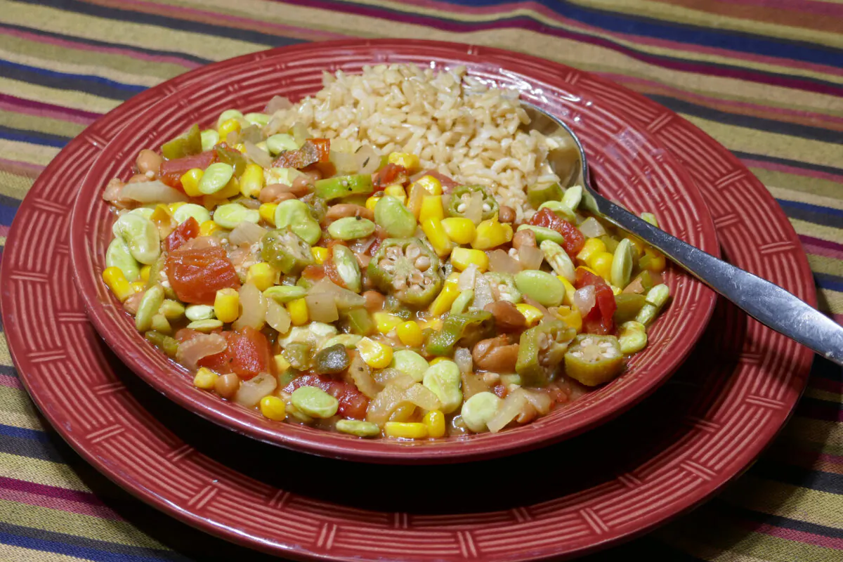 Vegetarian Gumbo. (Linda Gassenheimer/TNS)