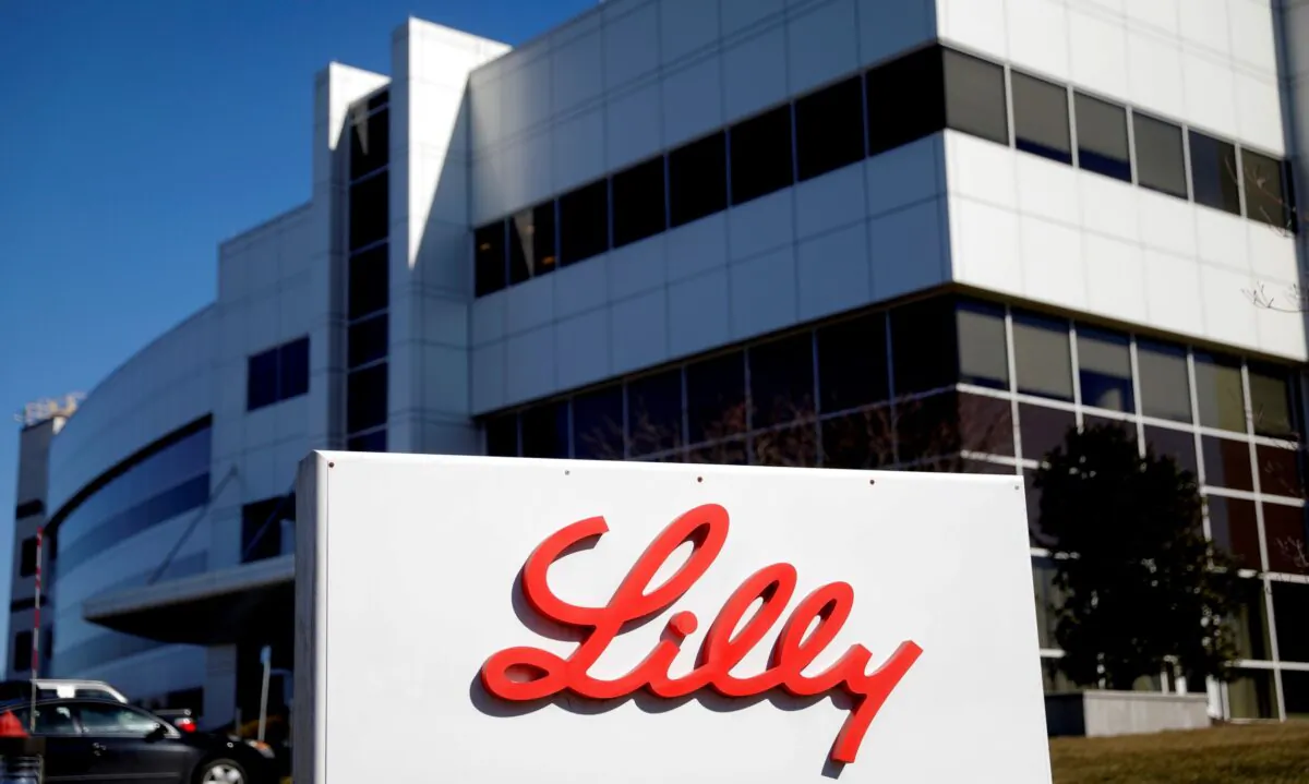 An Eli Lilly and Company pharmaceutical manufacturing plant at 50 ImClone Drive in Branchburg, N. J., on March 5, 2021. (Mike Segar/Reuters)