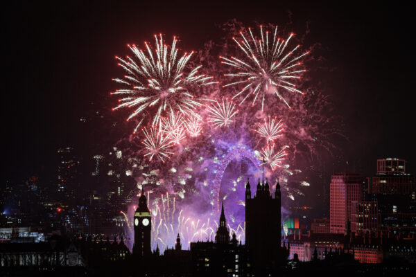 London Celebrates The New Year With Fireworks Show