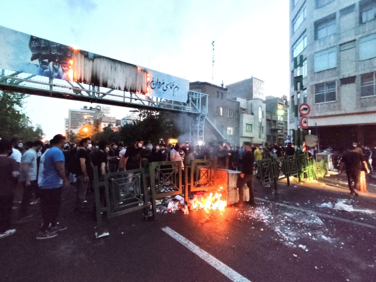 Protest over the death of Mahsa Amini.