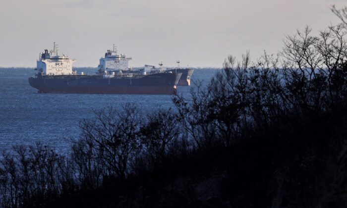 Crude lipid  tankers, including Troitsky Bridge vessel, prevarication  astatine  anchor successful  Nakhodka Bay adjacent   the larboard  metropolis  of Nakhodka, Russia, connected  Dec. 4, 2022. (Tatiana Meel/Reuters)