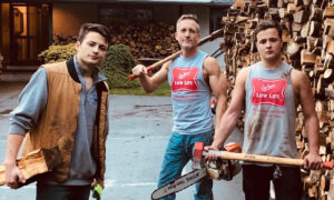 Father and Twin Sons Chop and Deliver Firewood to Vulnerable People for 5th Year in a Row