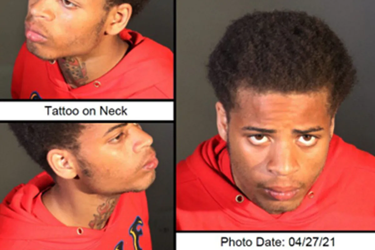 James Howard Jackson in a photo combination released on April 27, 2021. (U.S. Marshals Service via AP)