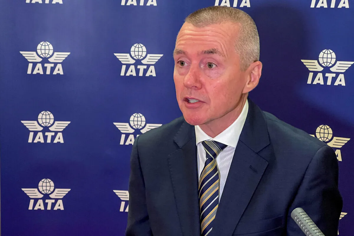 Global airline industry body International Air Transport Association (IATA) Director General Willie Walsh attends an interview with Reuters in Doha, Qatar, on June 19, 2022. (Imad Creidi/Reuters)
