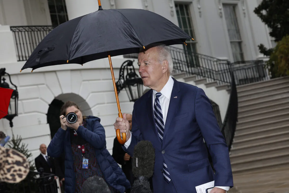 President Joe Biden speaks to reporters in Washington on Dec. 6, 2022. (Chip Somodevilla/Getty Images)