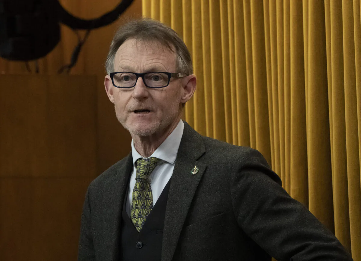 Liberal MP for Yukon Brendan Hanley rises in the House of Commons in Ottawa on Dec. 7, 2021. (The Canadian Press/Adrian Wyld)