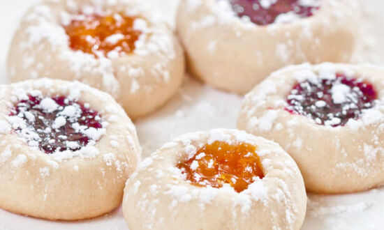 Buttery Jam Thumbprint Cookies