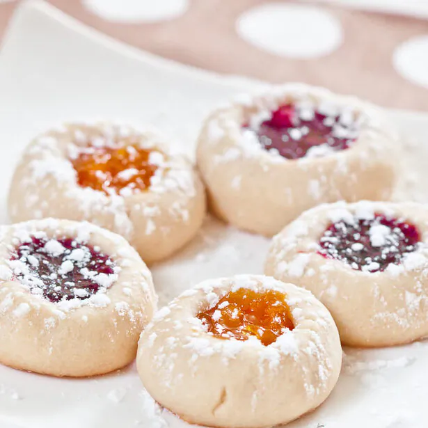 These thumbprint cookies are a holiday classic, but they’re welcome all year round. (Courtesy of Amy Dong)