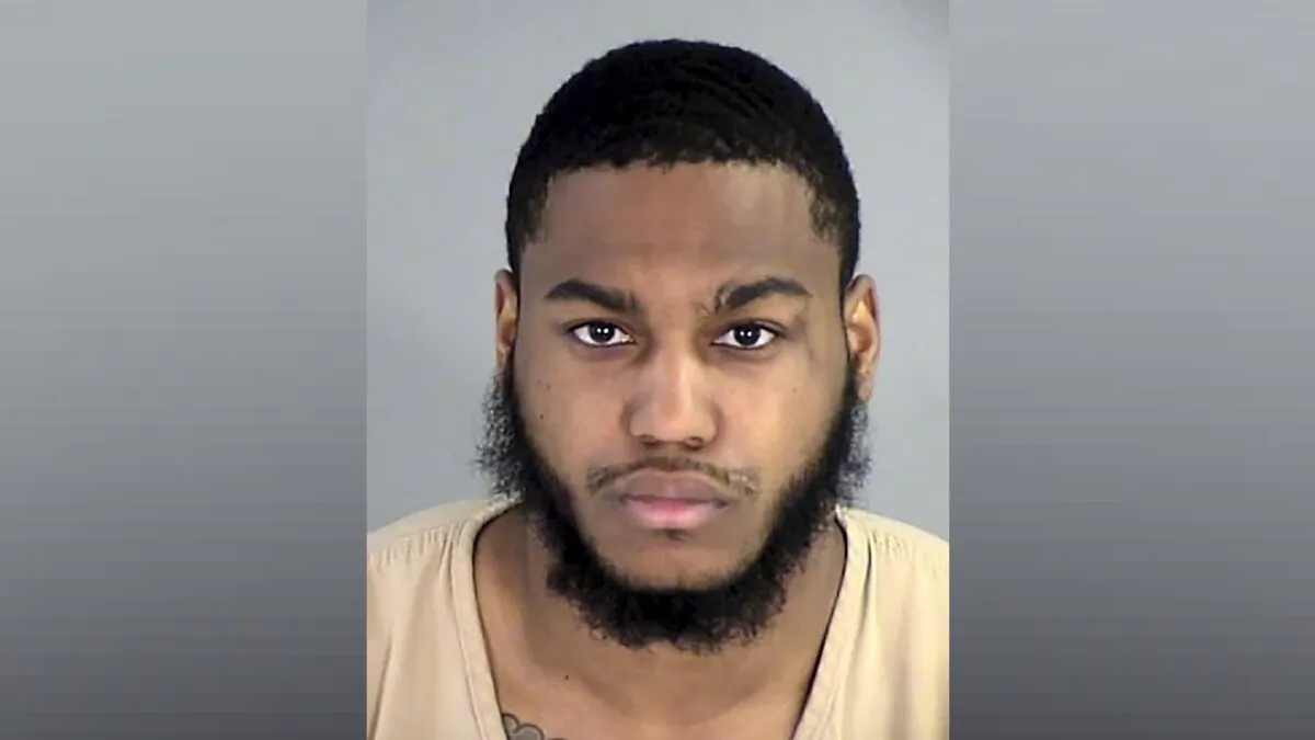 Christopher Darnell Jones Jr., who was arrested on Nov. 14, 2022, in the fatal shooting of three football players at the University of Virginia, in a booking photo. (Henrico County Sheriff's Office via AP)